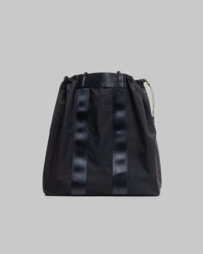 Summit Tote Large Black Tech Sateen