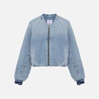 Ola Denim Bomber Jacket Blauw