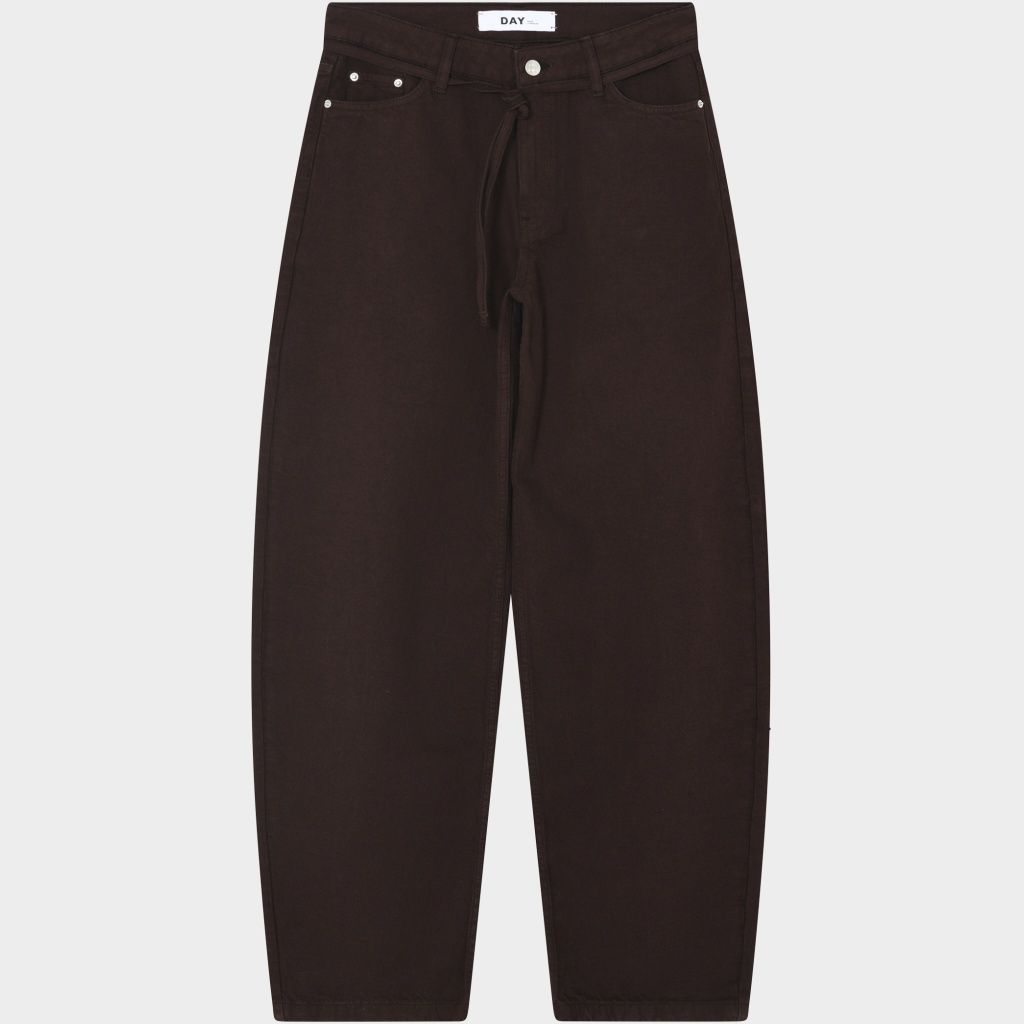 Day Blaire Coffee Bean Bruin Barrel Jeans