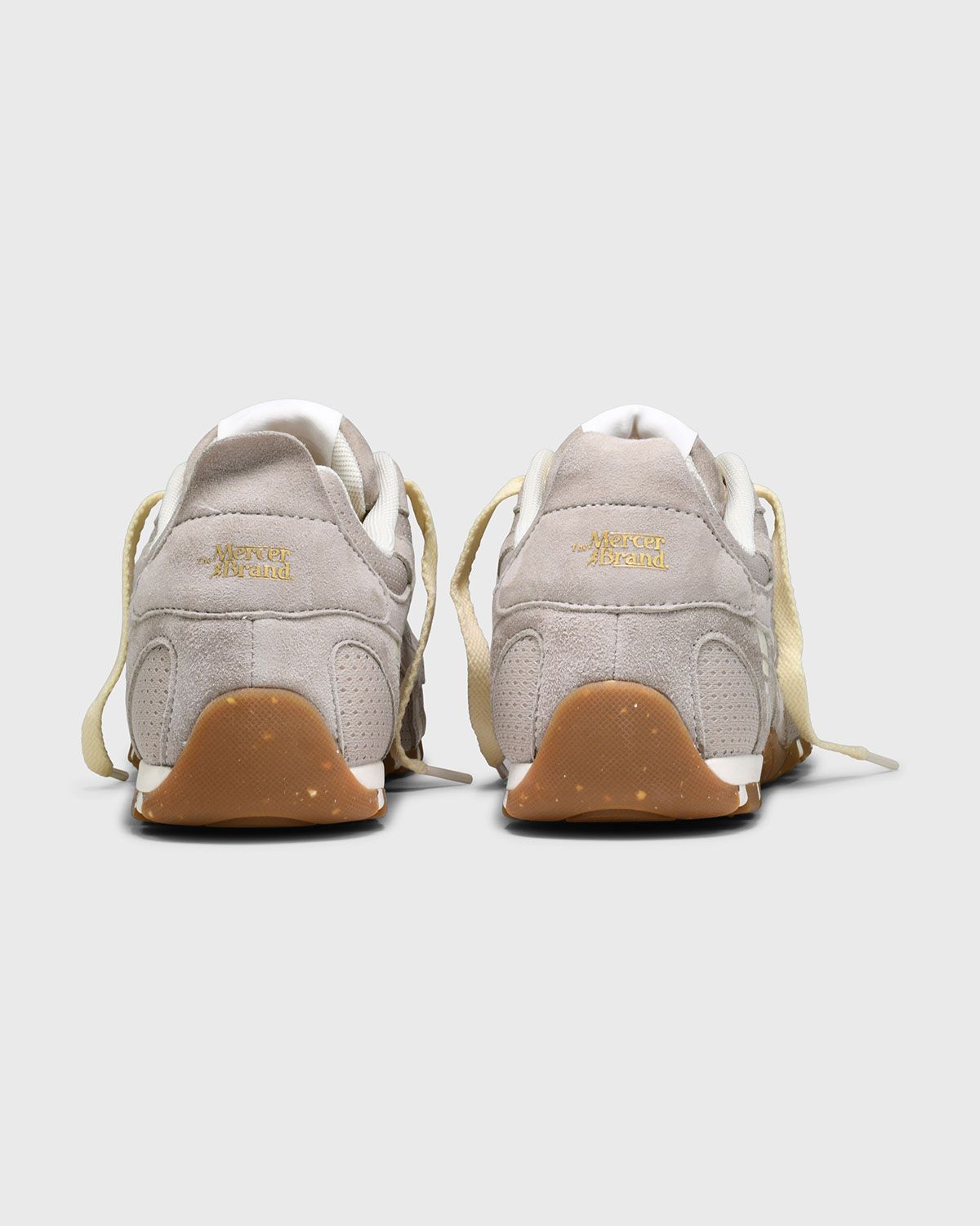 Re-Run Drive Flat Sneaker Zand Wit Leer
