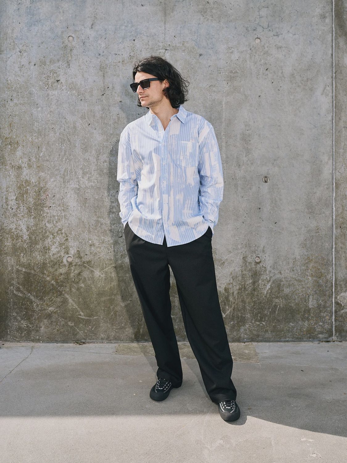 Libertine | Record Shirt Blauw Gestreept 3687