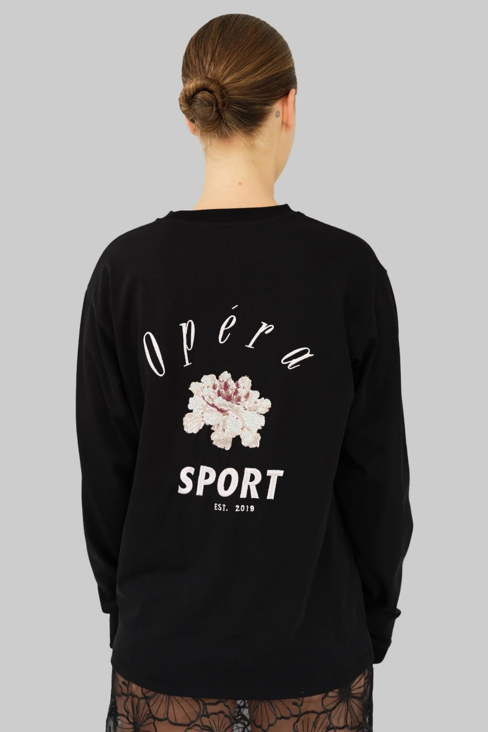 Oprasport Eli Unisex Longsleeve T-Shirt Zwart