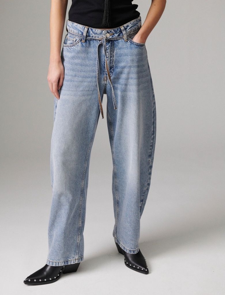 Day Blaire Soft Blauw Barrel Jeans