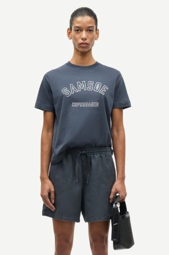 Samsoe Samsoe Sacamino T-Shirt Donker Blauw, Size: XS