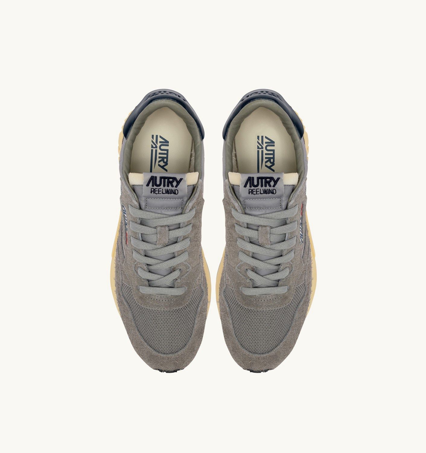 Autry Reelwind Laag Grijs Suede Heren UT42