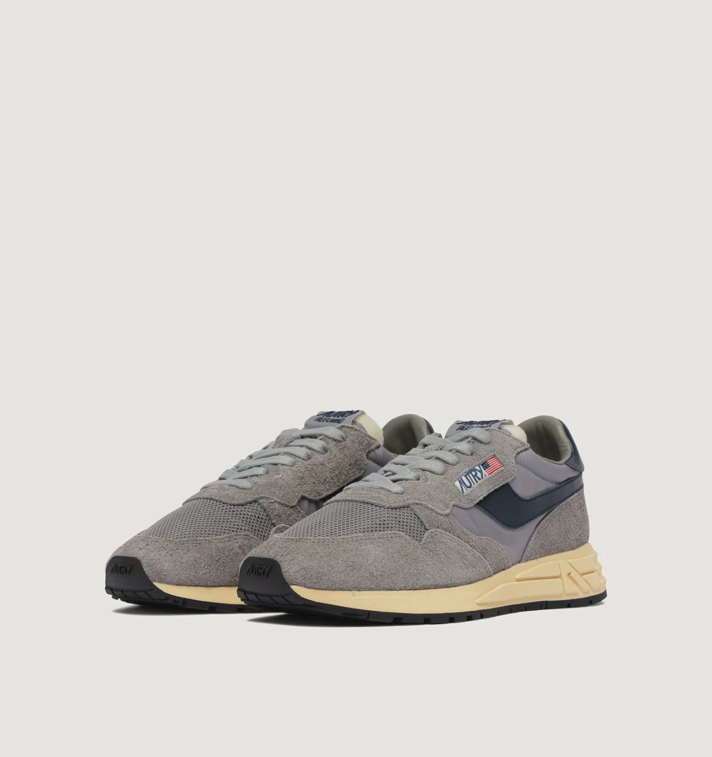 Autry Reelwind Laag Grijs Suede Heren UT42