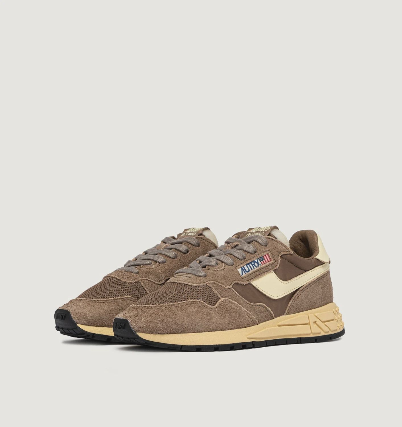 Autry Reelwind Laag Ecru Suede Geel Dames UT43