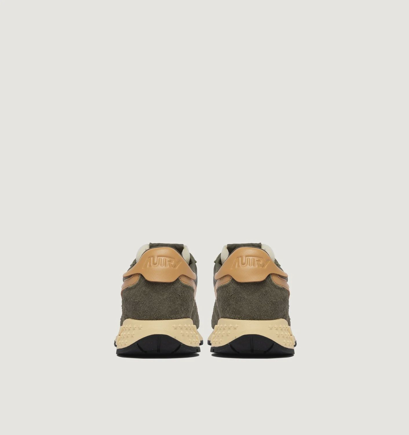 Autry Reelwind Laag Khaki Groen Suede Heren UT44