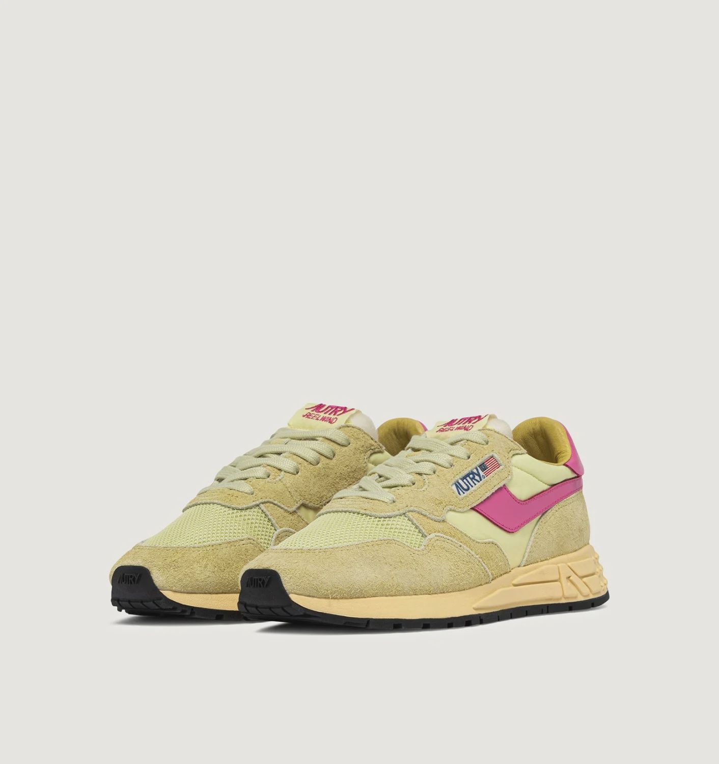Autry Reelwind Laag Ecru Suede Geel Dames UT41