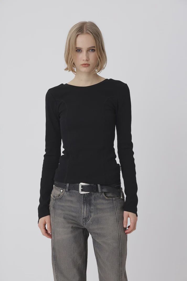 Won Hundred Svenja Shirt Dames Zwart