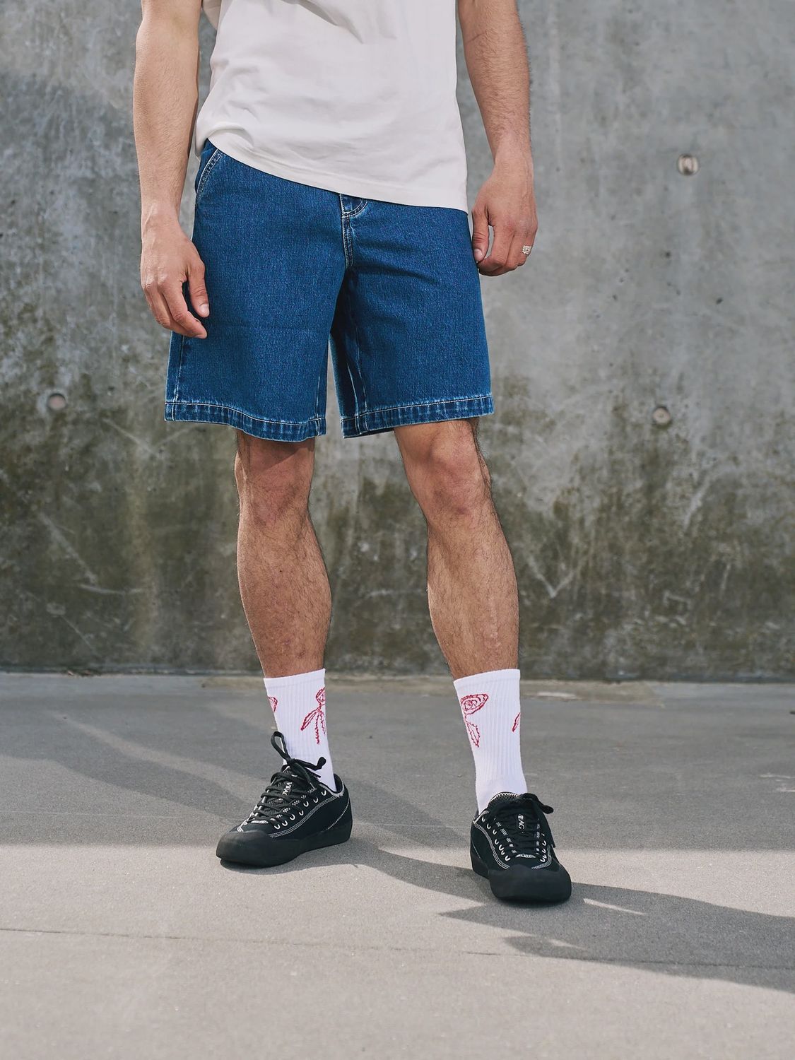 Libertine | Aware Mid Blue Korte Boek Jeans