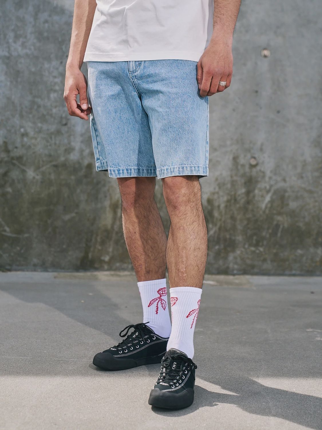 Libertine | Aware Licht Blauw Korte Boek Jeans