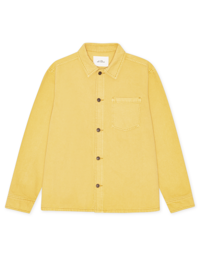 Coloured Washed Denim Overshirt, Size: S