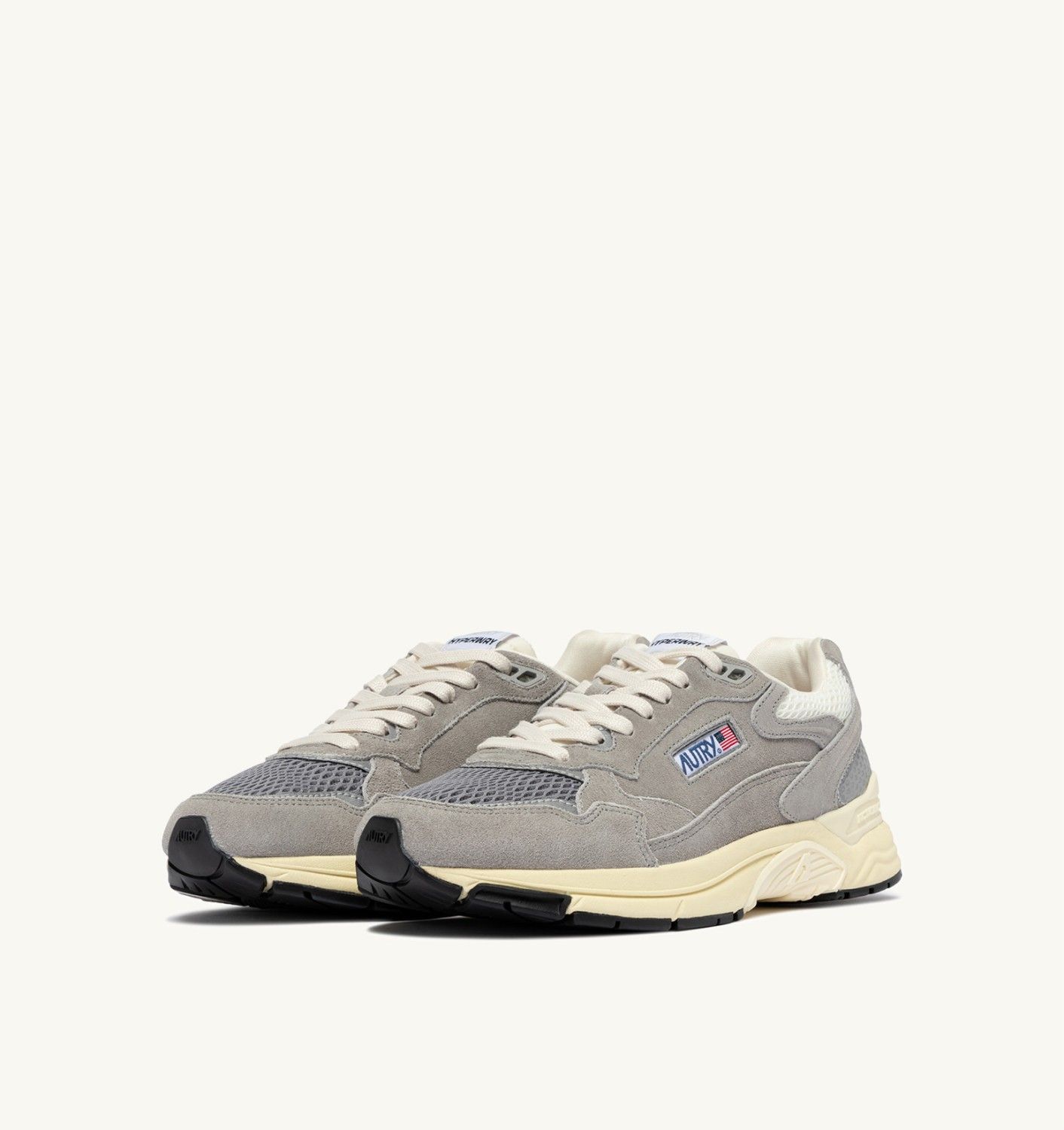 Autry Hyperway Laag Grijs Suede Heren UM15