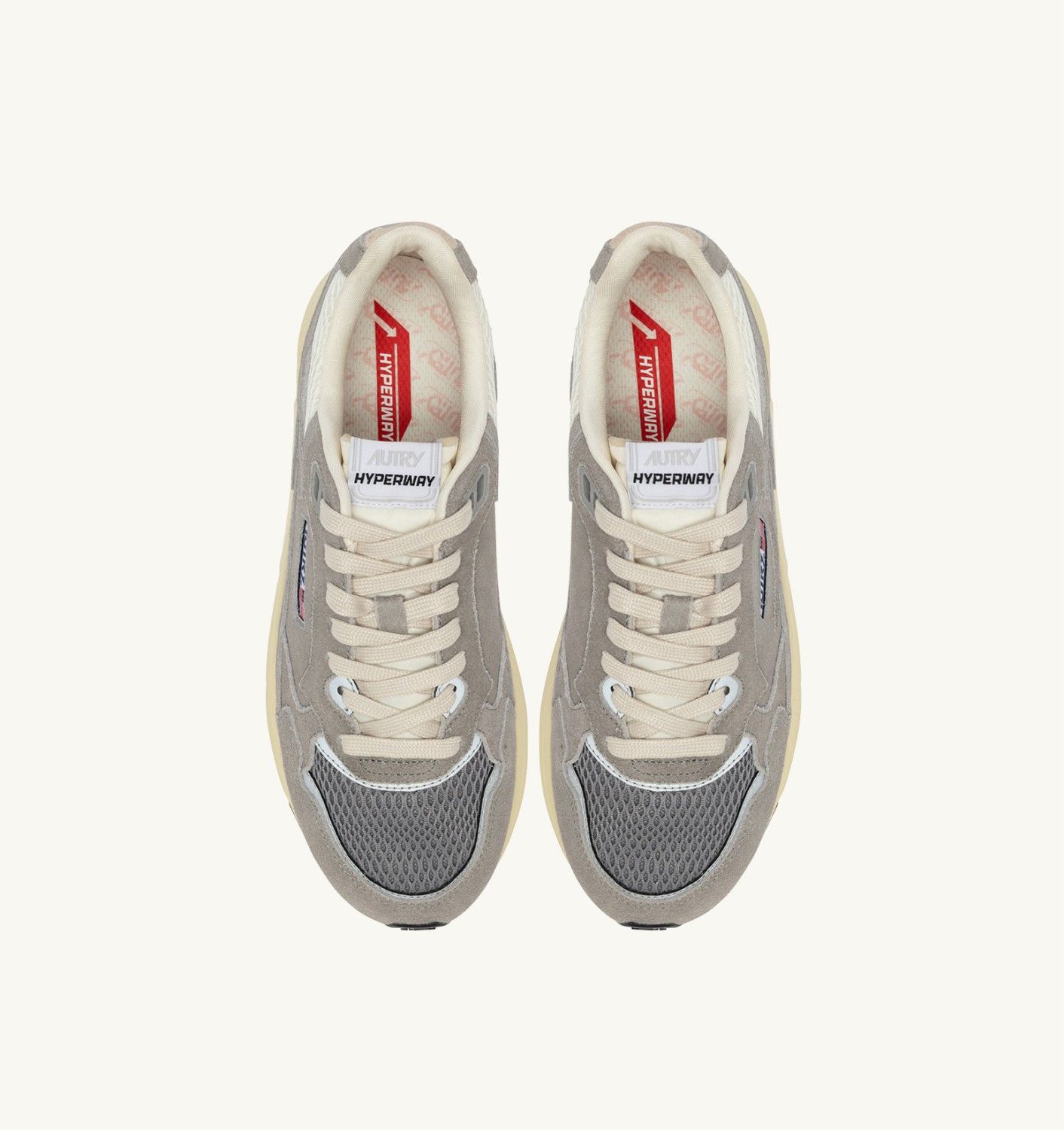 Autry Hyperway Laag Grijs Suede Heren UM15
