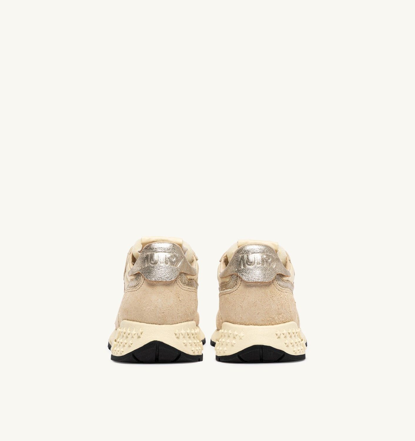 Reelwind Laag Dames Suede Wit Silver Vintage YD02