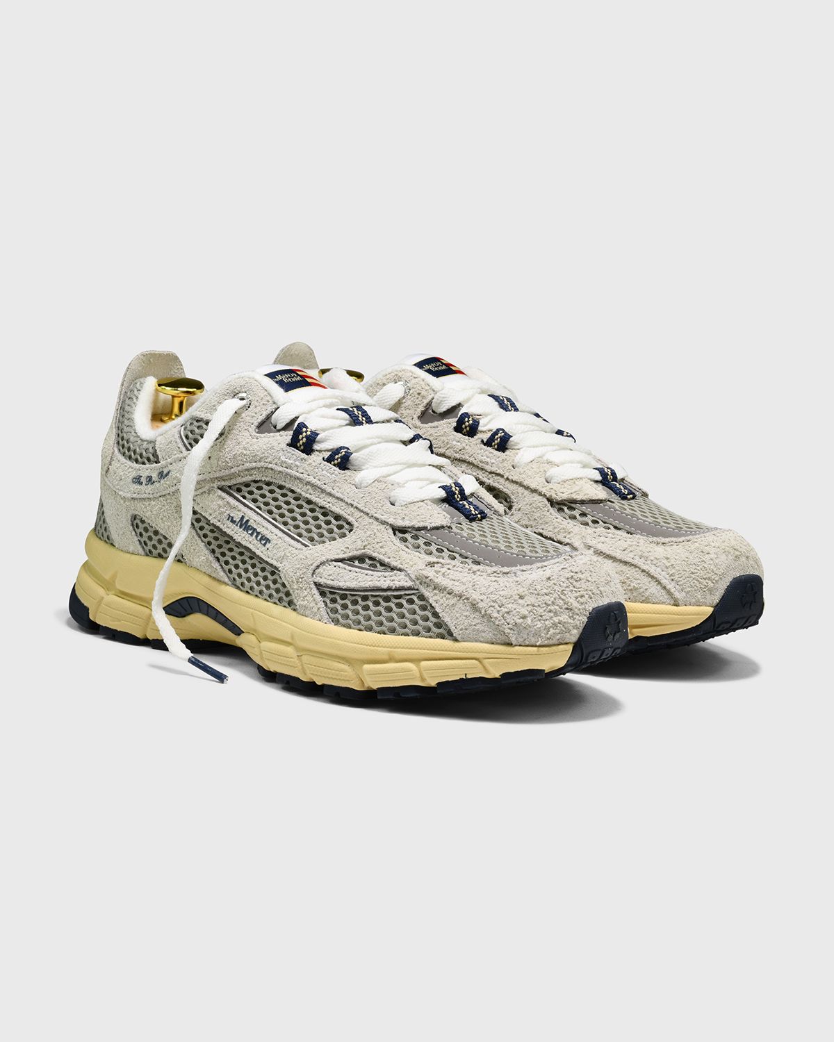 Mercer Re-Run Americana Wit Grijs Suede Heren