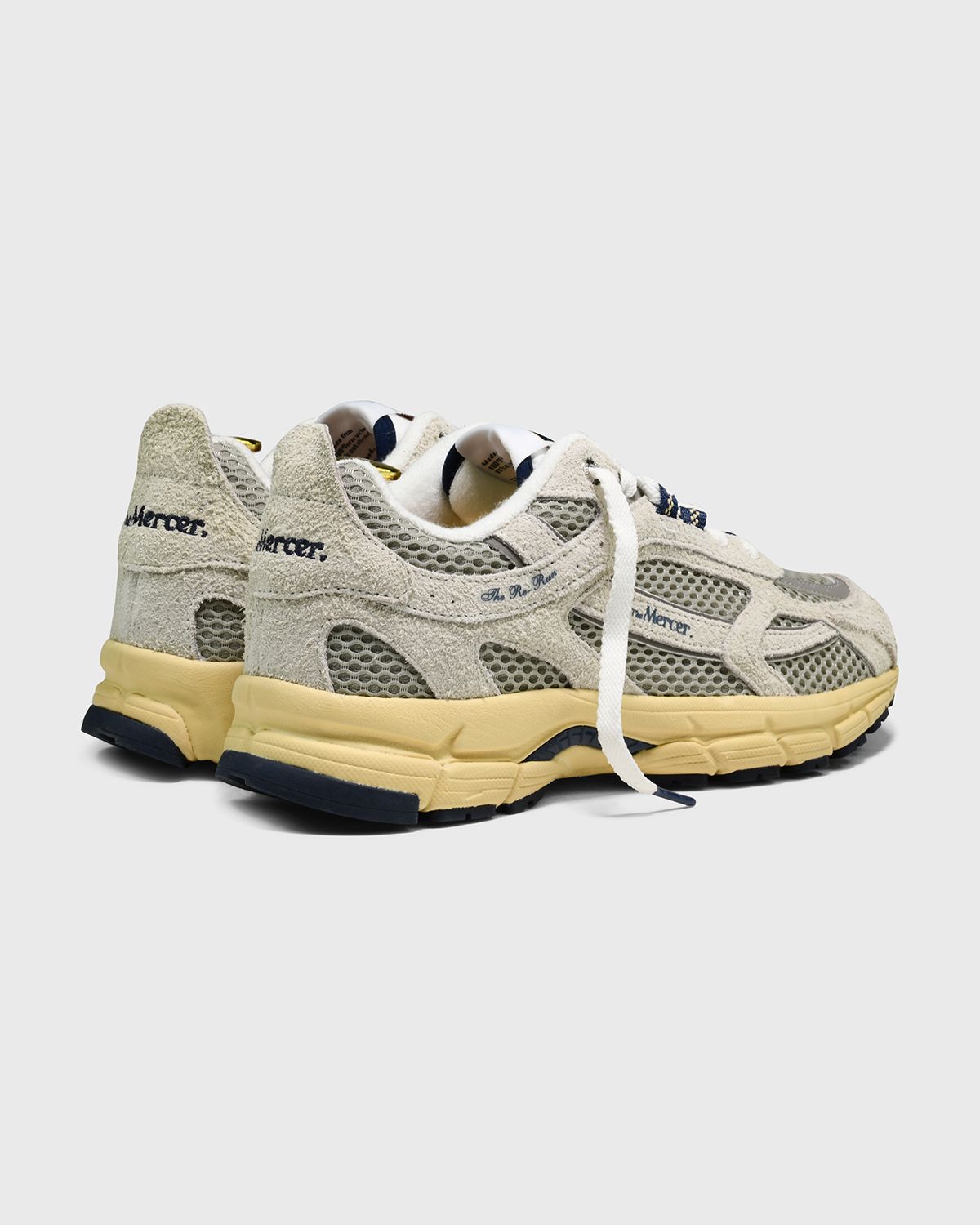 Mercer Re-Run Americana Wit Grijs Suede Heren
