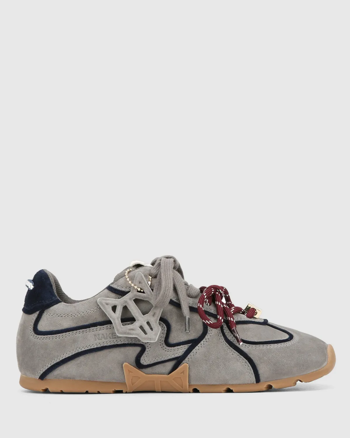 Naked Wolfe Adored Grijs Suede Sneaker Dames