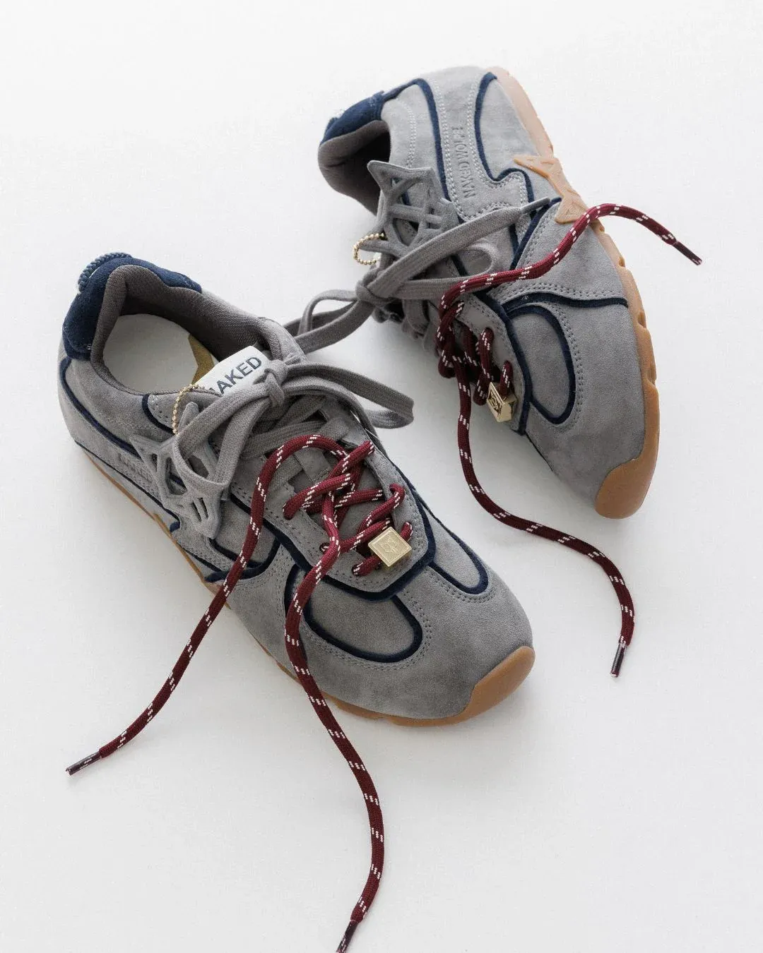 Naked Wolfe Adored Grijs Suede Sneaker Dames