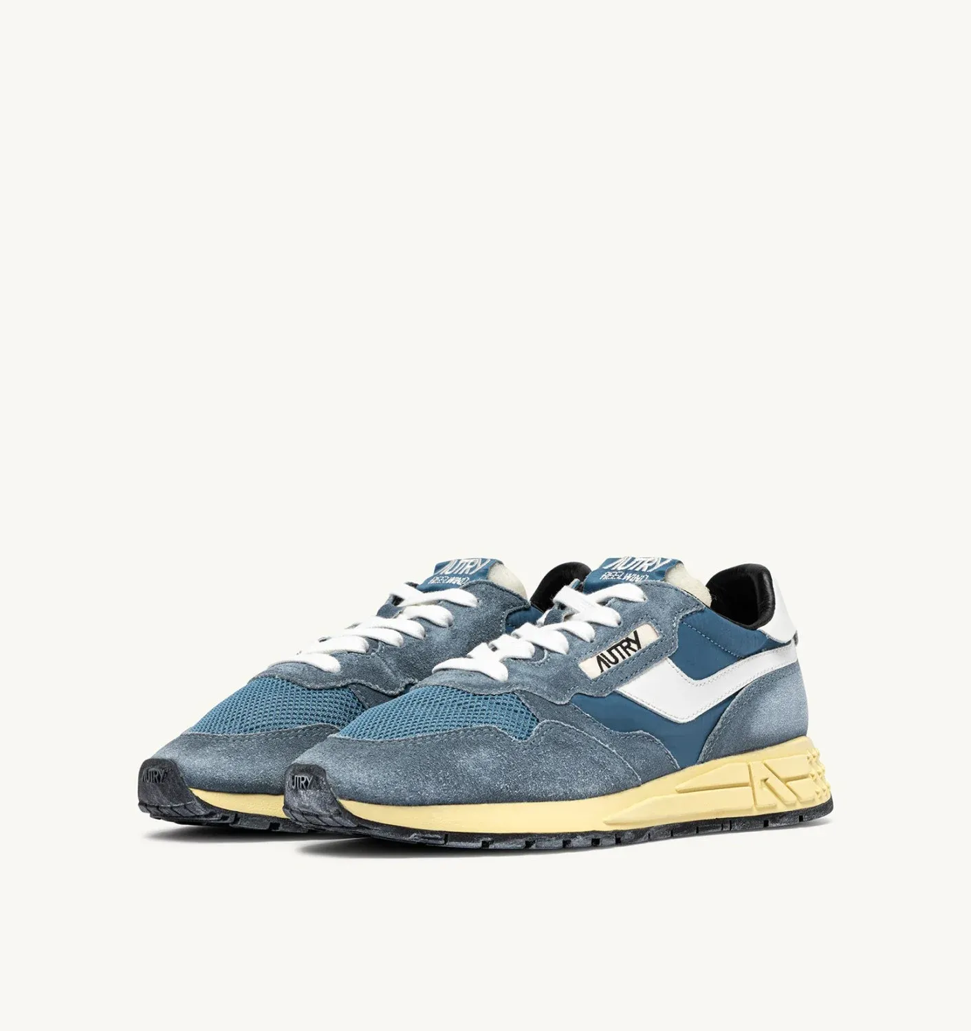 Autry Reelwind Laag Sneaker Sugar Leer Blauw GQ04