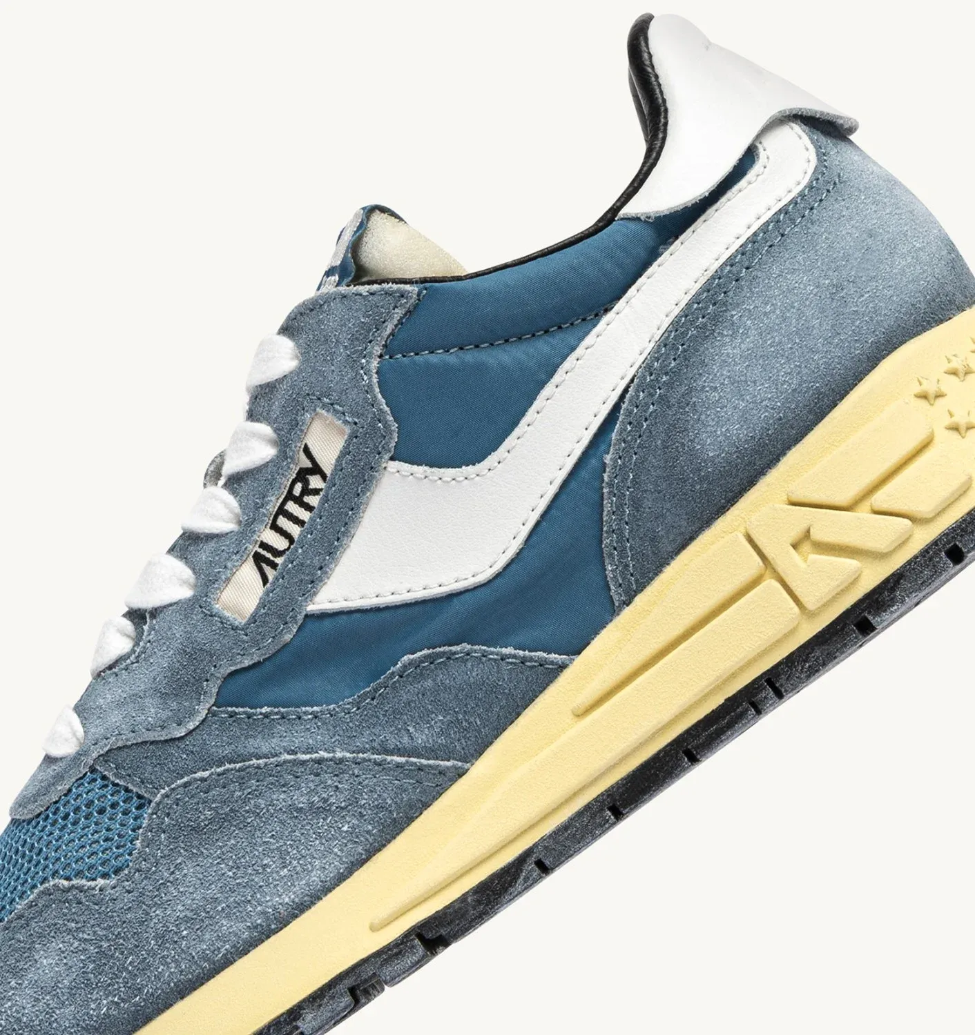 Autry Reelwind Laag Sneaker Sugar Leer Blauw GQ04