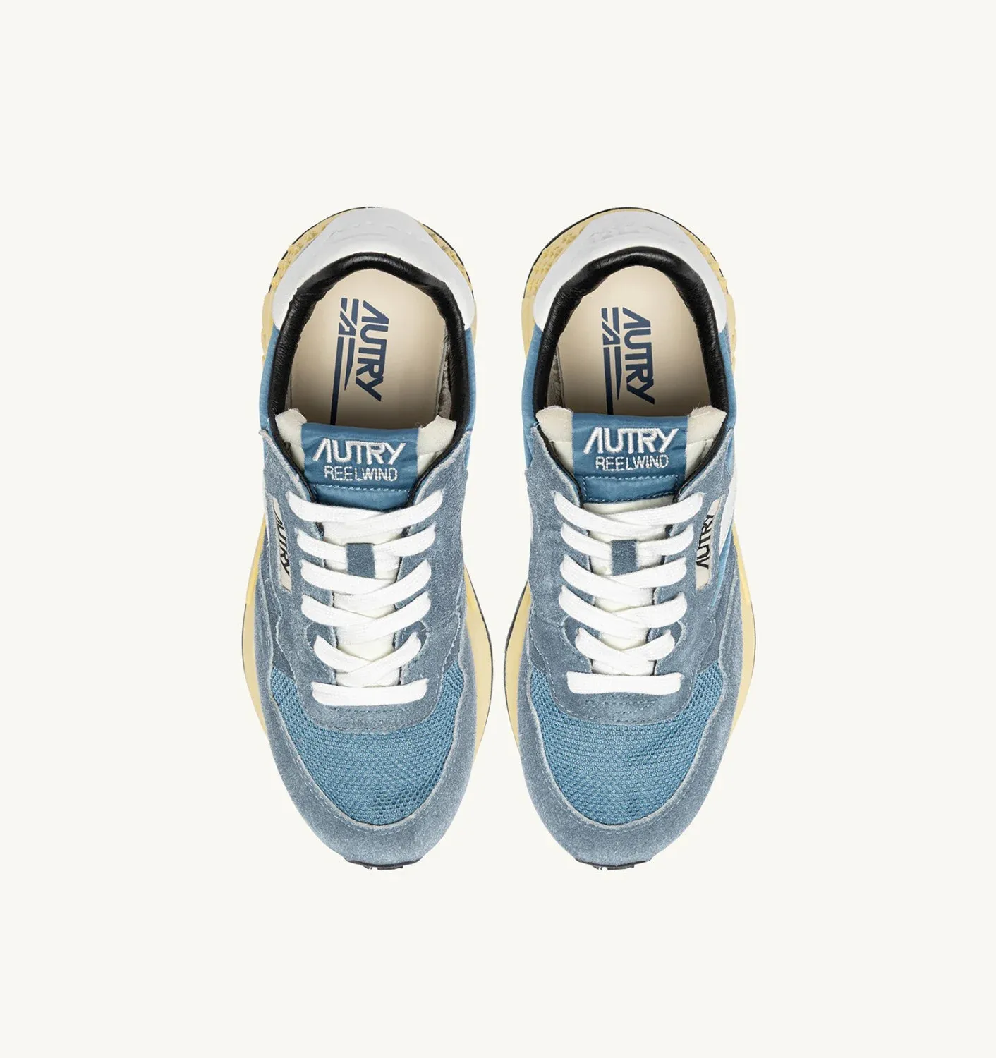 Autry Reelwind Laag Sneaker Sugar Leer Blauw GQ04