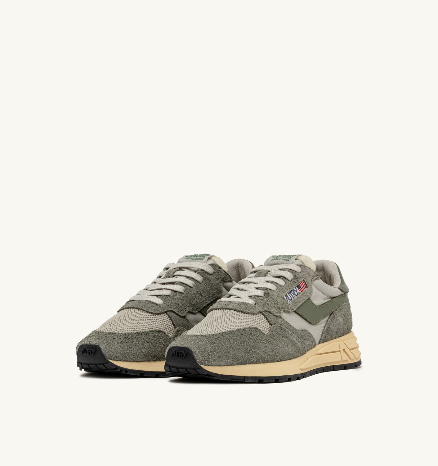 Autry Reelwind Laag Groen Suede Heren UT28