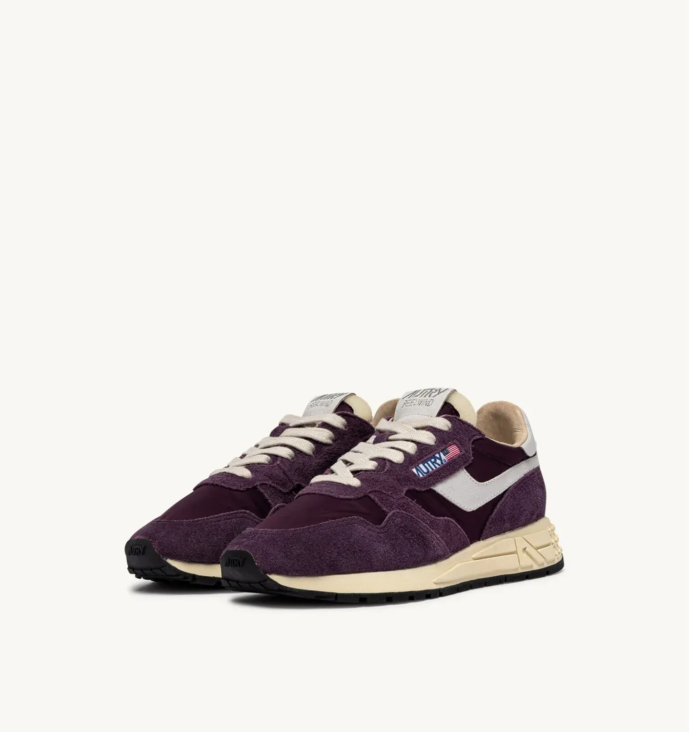 Autry Reelwind Plum Paars Leer Dames NC44