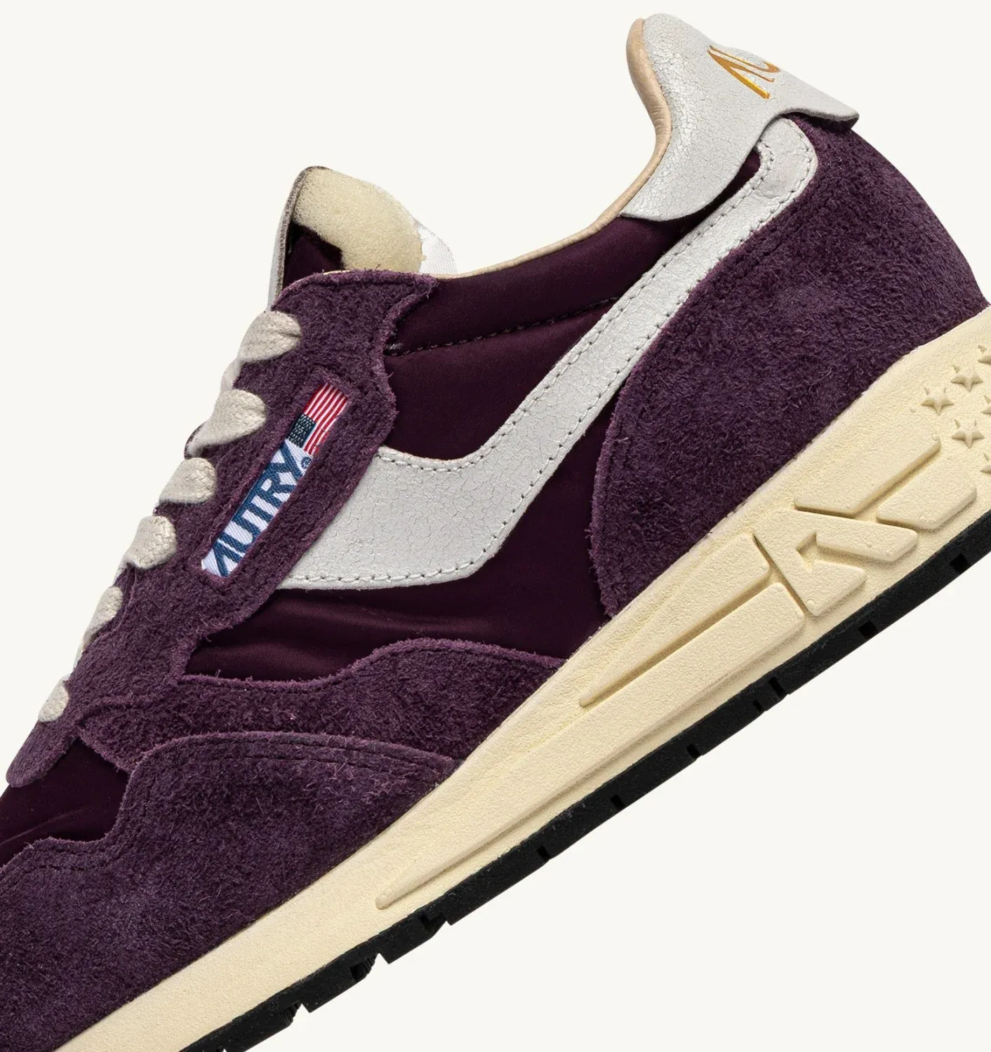 Autry Reelwind Plum Paars Leer Dames NC44