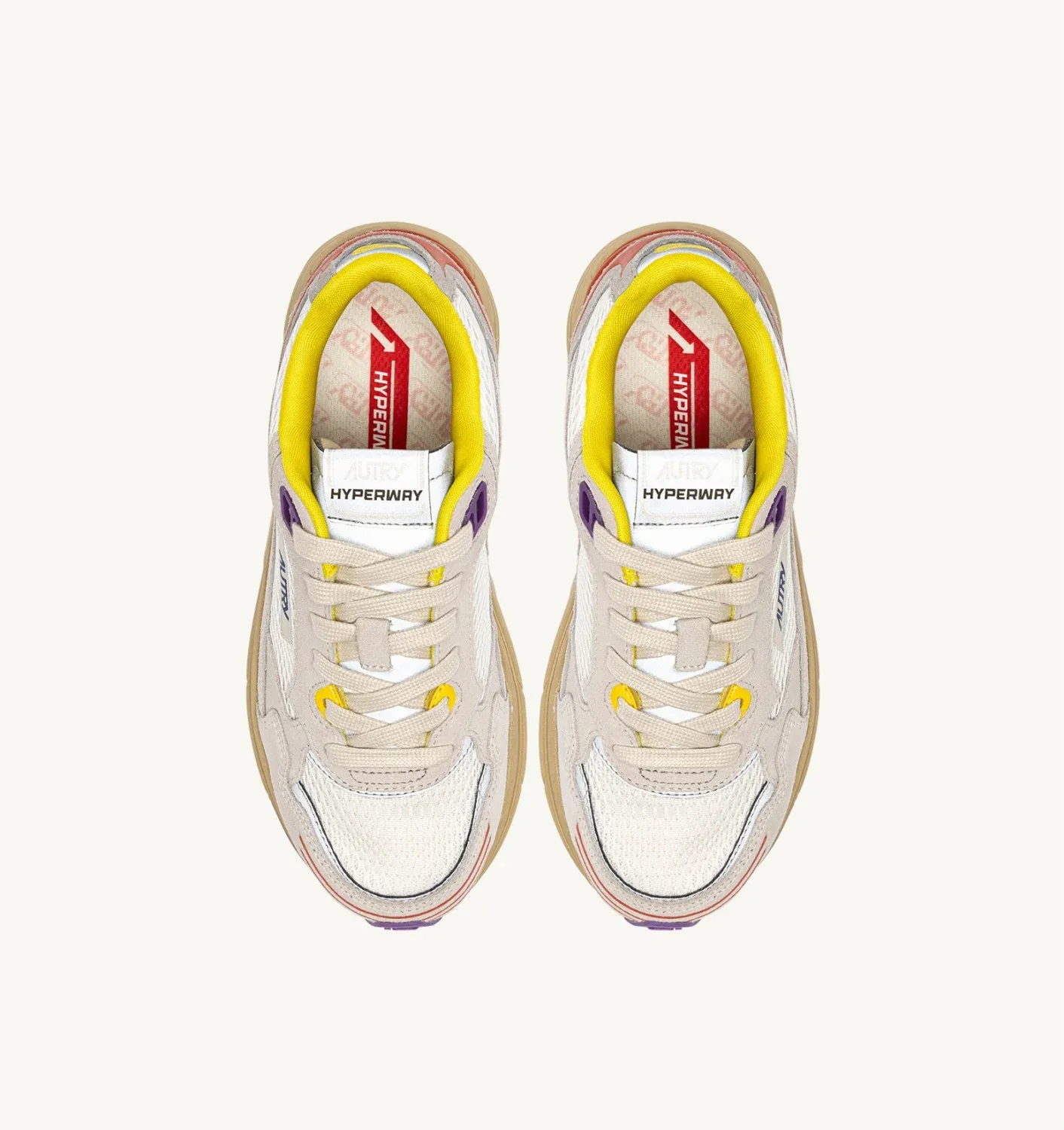 Hyperway Arabesque Laag Wit Suede  Dames CI02