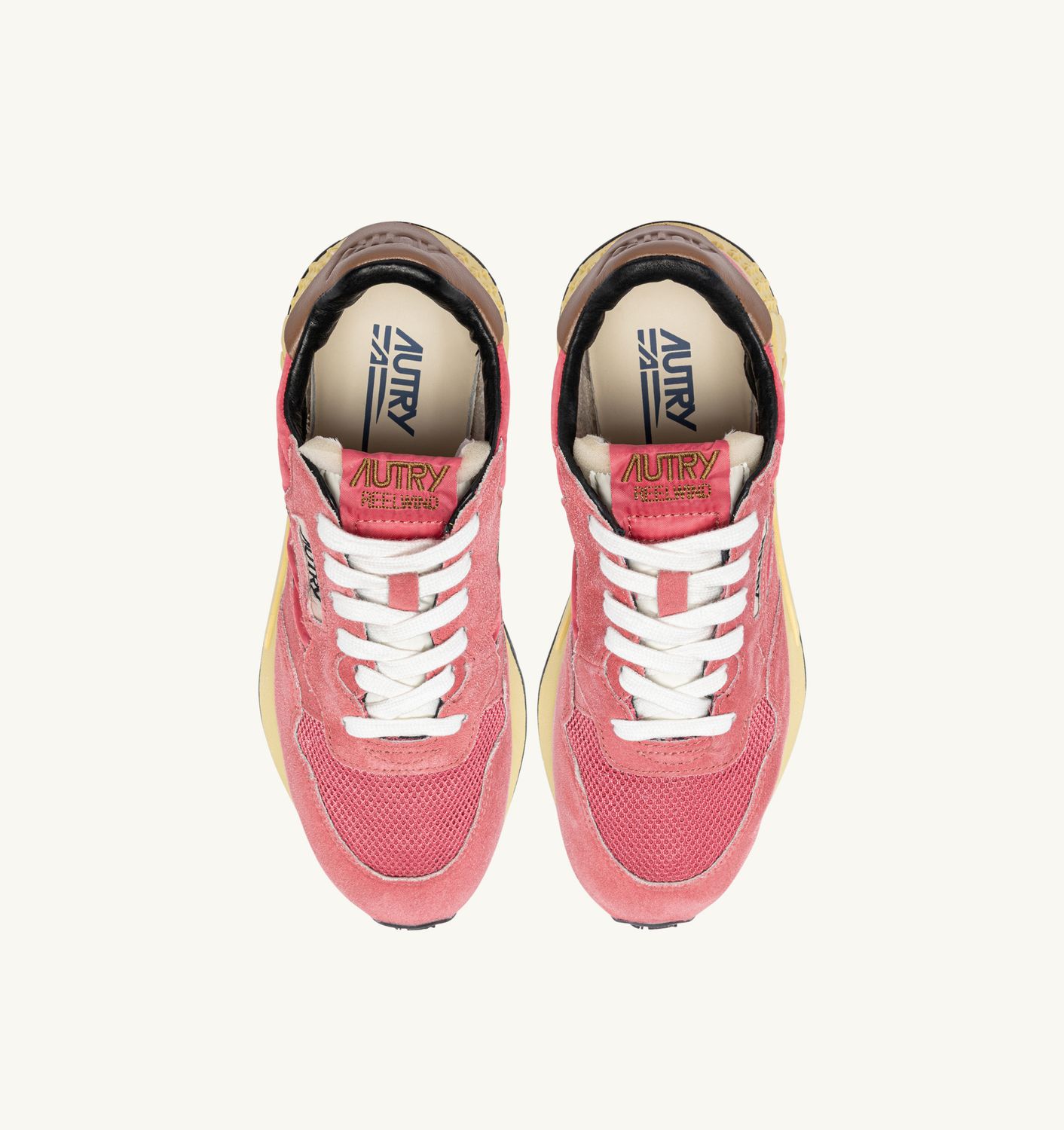 Autry Reelwind Laag Sneaker Sugar Leer Roze GQ03