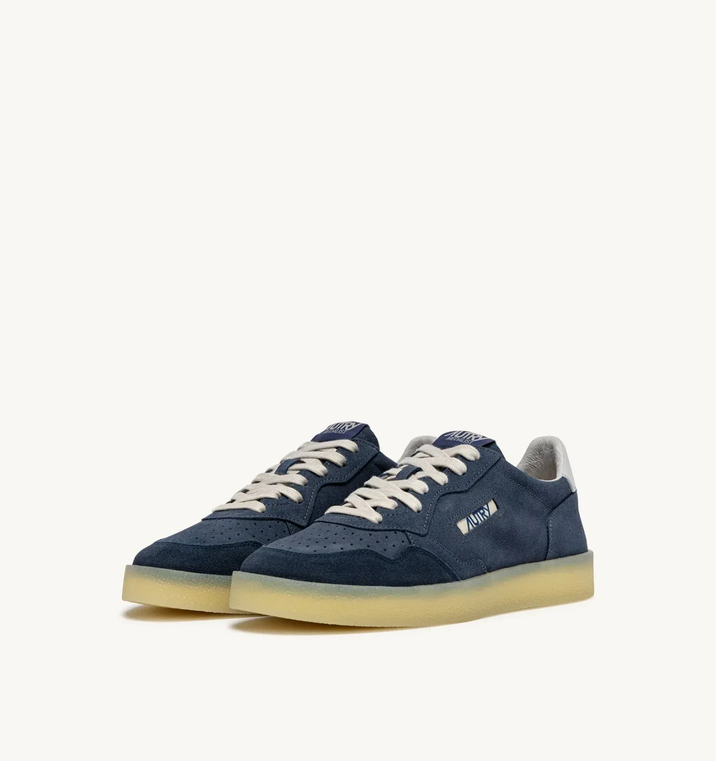 Autry Medalist Laag Denim Vapor Blauw Suede HQ06
