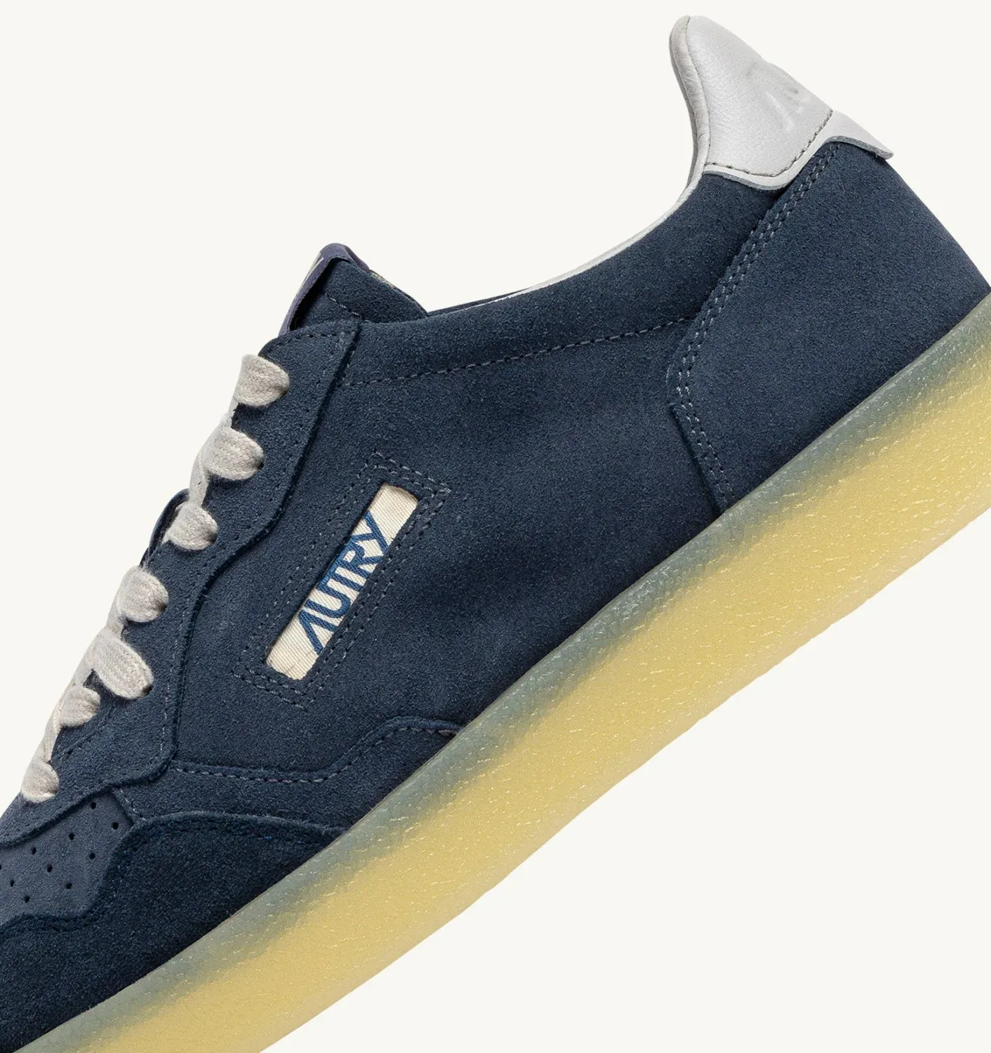 Autry Medalist Laag Denim Vapor Blauw Suede HQ06