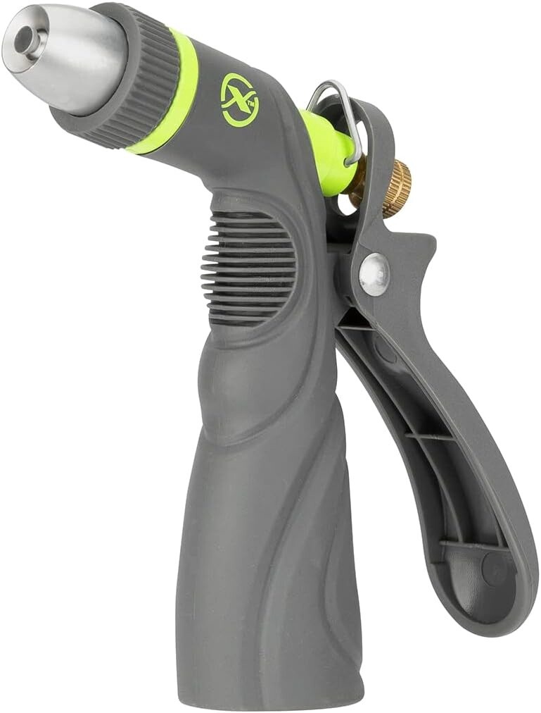 METAL ADJUSTABLE PISTOL GRIP GARDEN HOSE NOZZLE