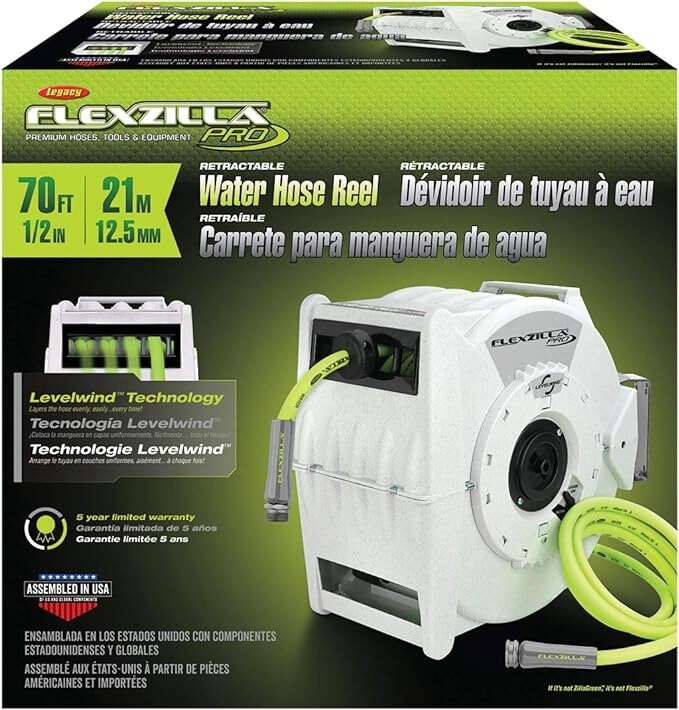Pro Retractable Water Hose Reel