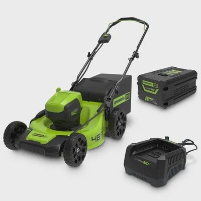 60V 46cm Pushed Lawn Mower with 4Ah Battery and Fast Charger