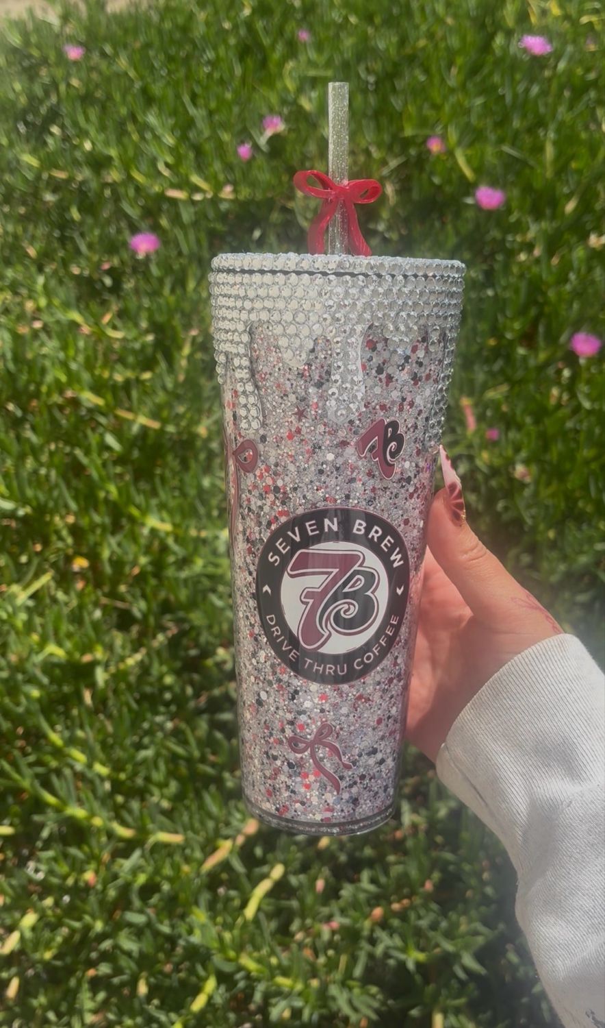 7 Brew Rhinestone Tumbler
