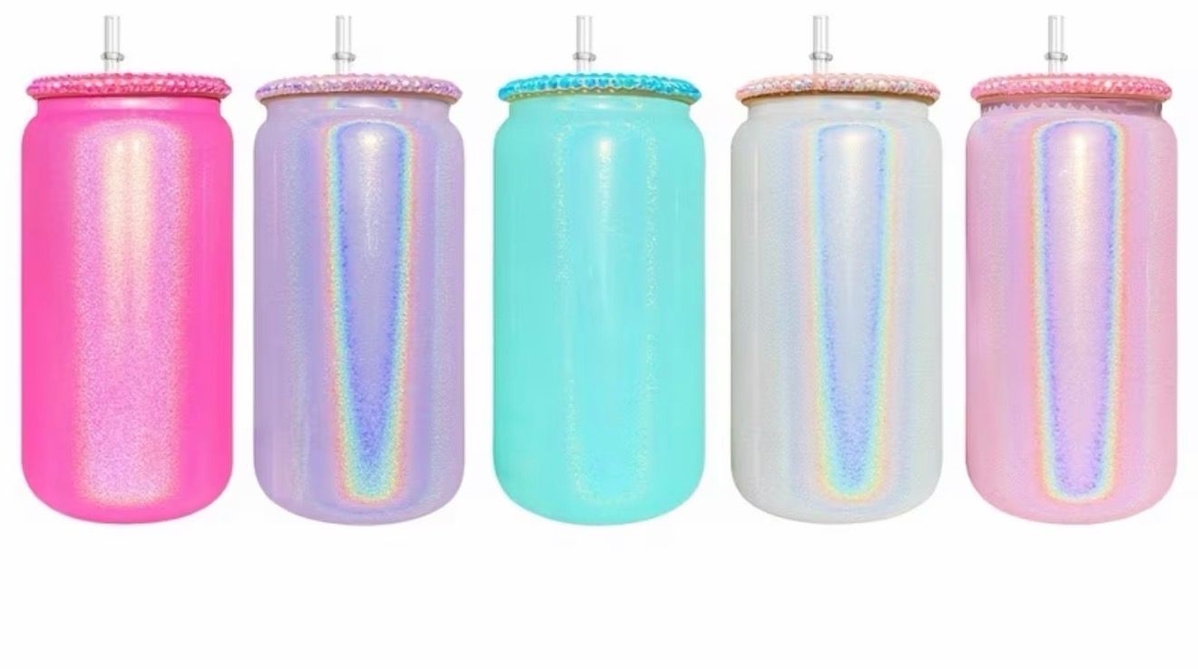 Shimmer Cup + Rhinestone Lid