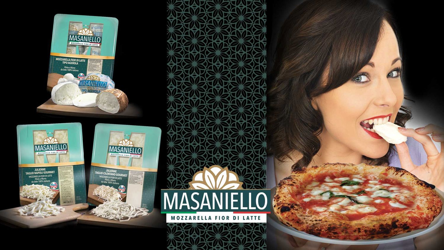 Mozzarella Fior di Latte Masaniello 1 kg Julienne taglio Napoli