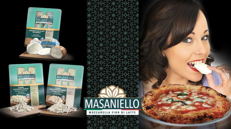 Mozzarella Fior di Latte Masaniello 1 kg Julienne taglio Napoli