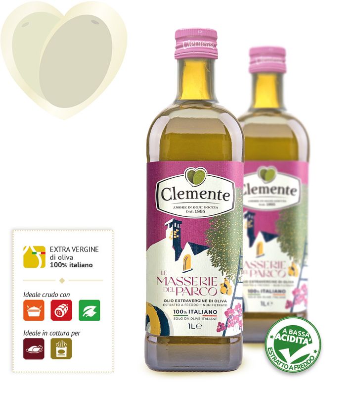 Clemente 100% italiano ufiltrert extra virgin olivenolje