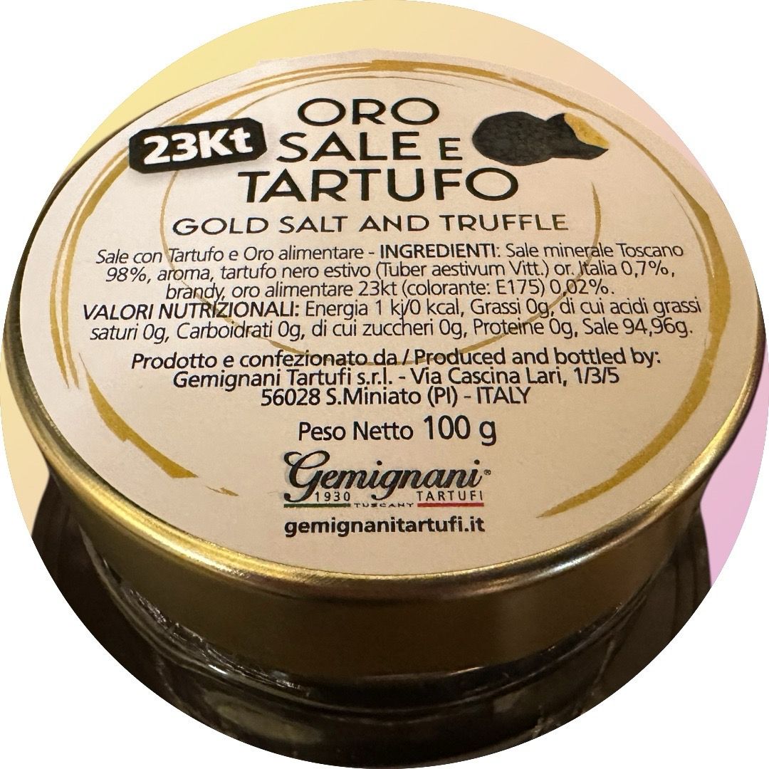 Trøffel salt med gullflak