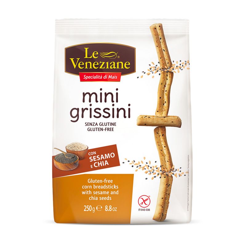 Mini grissini glutenfri sesamo å chia veneziane