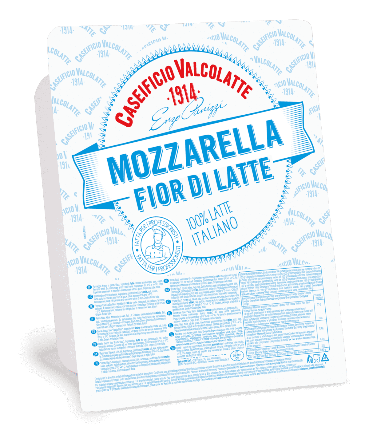 Mozzarella fior di latte til pizza