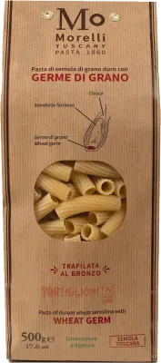 Morelli Tortiglioni pasta med hvetekim
