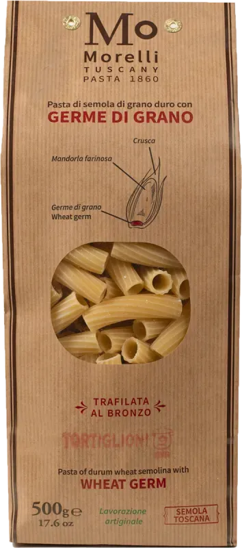 Morelli Tortiglioni pasta med hvetekim