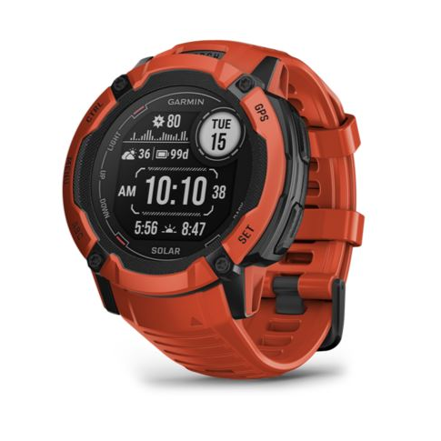 Smartwatch Garmin Instinct 2x Solar červená (010-02805-01)