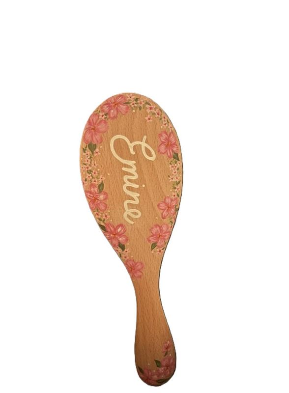 Børste med valgfri tekst - Håndmalt by Emma Moland