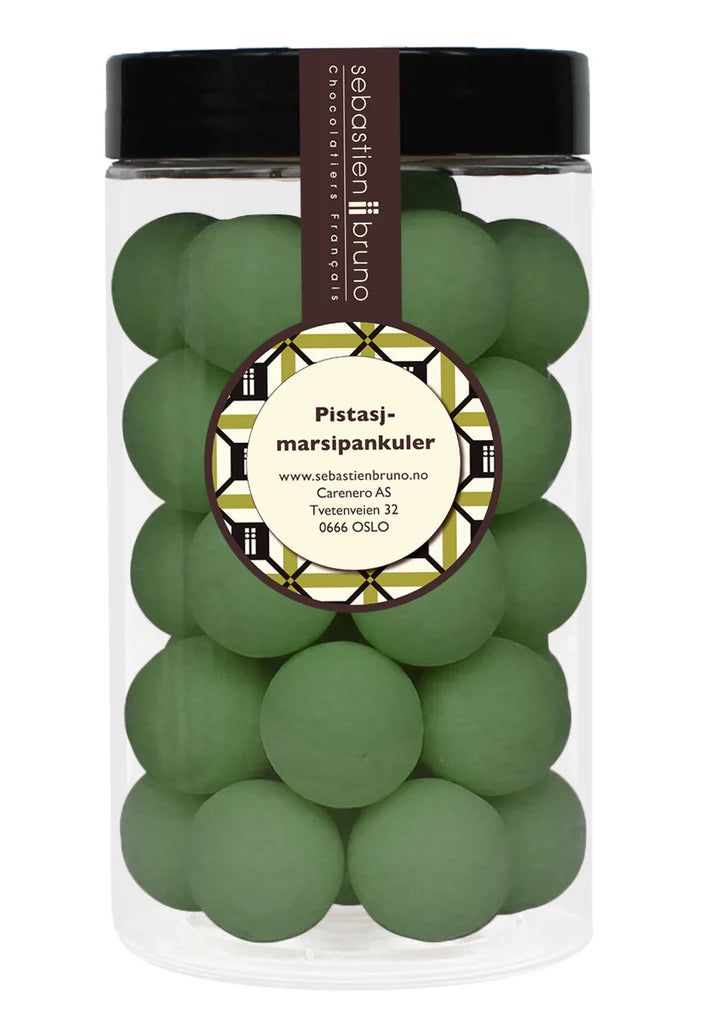 Marsipankuler med pistasj Stor